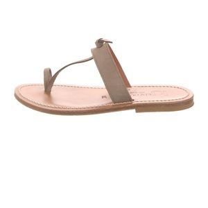 K Jacques Ganges Sandal suede taupe sz 39